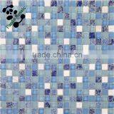 MB SMS01 Wholesale Glass Mix Stone Mosaic Foshan Tile Blue Glass Mosaic Tile Fireplace Wall Tile thumbnail-2