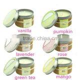 100% Natural Soy Wax Candle in Metal Jar , Scented Candle in Cooper Metal Jar,natural Essence Candle thumbnail-1