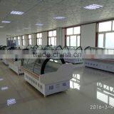 2016 High Quality Commercial Glass Top 568L/618L/818L Meat Freezer Seafood Display Freezer for Supermarket Fish Display Cabinet thumbnail-6