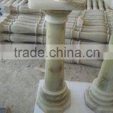 NEW ARRIVAL LIGHT GREEN ONYX COLUMNS PILLARS CARVED TOP thumbnail-6