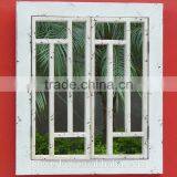 Antique Wooden Frame Shuttered Garden Wall Mirror thumbnail-1