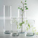 Simple Cheap Tall Home Wedding Decor Cylinder Flower Glass Vase thumbnail-1