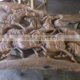 Crafts wooden horses from Thailand