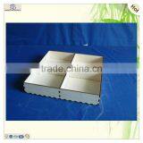 Unfinished Compartments Wood Milk Food Crate Tray thumbnail-1