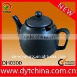 Customized Logo Glazed Ceramic Teapot Wtih Filter thumbnail-1