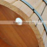 Round Wooden Planter/Wood Barrel Planter thumbnail-4