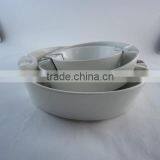 Good Quality High White Ceramic Bakeware Set With Handles thumbnail-2