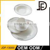 Food Grade Fine Porcelain 20,30pcs Silver Fine Porcelain Dinner Set, Dinner Set for 6 People thumbnail-1