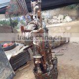 Large Bronze Chinese Kuan Gong Statue Sculpture thumbnail-3