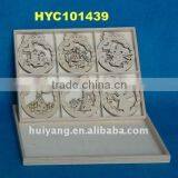 Coasters in Woodem Holder thumbnail-1