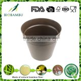 Pro-environment Health material Reusable Bamboo Fiber Garden Flower Pot