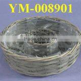 Circle Round Wicker Garden Planter thumbnail-1