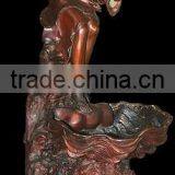 Bronze Lady Statue With Shell Water Fountain thumbnail-1