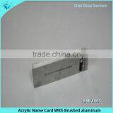 High Grade Clear Solid Acrylic Name Card Block