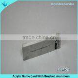 High grade clear solid acrylic name card block