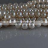 3-4mm AA White Round Freshwater Pearl Strand thumbnail-4
