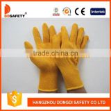 DDSAFETY 2017 10 Gauge Yellow Seamless Cotton Polyester String Knitted Safety Working Gloves