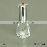 15ml Vintage Design Empty Fingernail Polish Bottles Glass Empty Nail Polish Bottle With Blue Brush Cap thumbnail-6