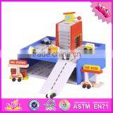 2016 New Products Funny Children Wooden Toy Parking Garage for Sale W04B040 thumbnail-1