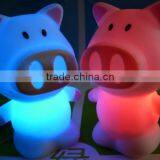 Small Light The Portable Night Light With Rainbow Color Change Cute Pig thumbnail-2