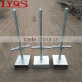 Solid and Hollow Scaffolding Base Jack with U Head Base Jack for Cuplock Scaffolding System Construction