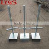 Solid and Hollow Scaffolding Base Jack With U Head Base Jack for Cuplock Scaffolding System Construction