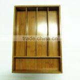 2017 Bamboo Office Retractable Storage Box for Cutlery
