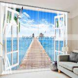 New Design 100% Polyester 3D Printed Digital Curtain for Window thumbnail-3