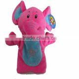 Wholesale Plush Cheap Red Elephant Puppets Child Hand Animals Cute Hand Puppets thumbnail-1