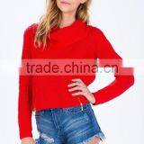 Winter Lady Zip Front Cowl Neck Sweater Knitting Pattern thumbnail-2