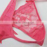 Stock Newest Lady Bowknot Sey G String Underwear Women Lace Transprent Low Waist Seamless Panties See Through Thongs Underwear B thumbnail-5