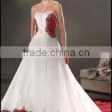 Embroidery Patterns Dress Long Train Without Sleeve thumbnail-1
