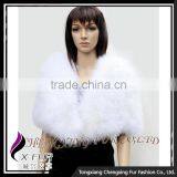 CX-B-87A Good Quality Ladies Custom Turkey Feather Shawl For Wedding Dress thumbnail-3