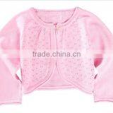 Wholesale Newborn Baby Girls Pink Bolero Cardigan Sweaters thumbnail-3