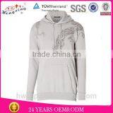 Custom 100% Cotton Heavy Hoodies Sweatshirt Cheap Plain Grey Hoodies thumbnail-1