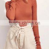 Runwaylover EY2372B 2017 Ladies Sexy Turtleneck Tight T-Shirts thumbnail-1