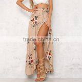 2017 Latest Fashion OEM Sexy Women Summer Printed Long Maxi Skirt for Wholesale thumbnail-3