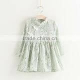 Spring Style Full Printing Girls Kids Long Sleeve Cotton Dress thumbnail-2