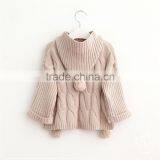 New Products Knitted Sweater Design for Baby Girls With Hoodie thumbnail-3