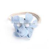 Fabric Hair Ties Flower Blue thumbnail-1