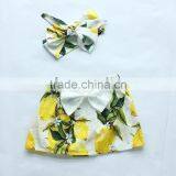 Latest Lovely Leopard Grain Skirts Organic Cotton Baby Children Clothes Set thumbnail-3