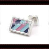 Fashion Rectangular Multicolor Cats Eye Cufflinks thumbnail-1
