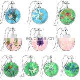 Mother's Day Dried Flowers Glass Essential Oil Diffuser Necklace thumbnail-4