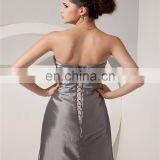 High Quality Grey Sweetheart Sleeveless Evening Gowns Floor Length Embroideried Ruched Mother Of The Bride Dress thumbnail-6