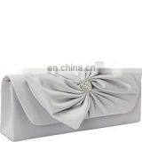 Bow Satin Clutch