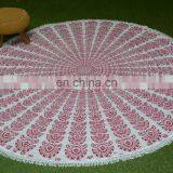 Indian Mandala Roundie Round 100% Cotton Round Beach Yoga Mat Table Cloth thumbnail-1
