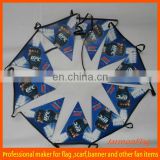 20x21CM pennant PVC double sides print advertising bunting
