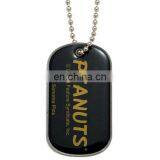 Custom Logo Printed Gold Metal Blank Dog Tag thumbnail-2