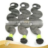 2017 New Arrival Body Wave Grey Customized Human Hair Curly No Any Split