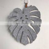 Graceful Leaf Shape Felt Fabric Table Dinner Mat thumbnail-5